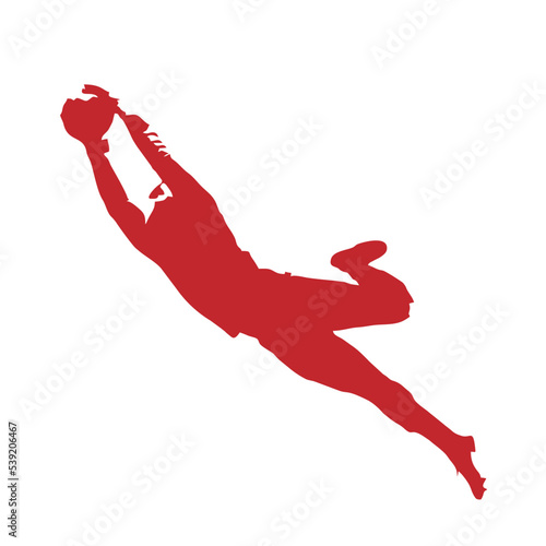 goalkeeper silhouette illustration