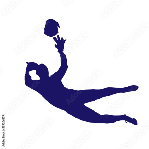 goalkeeper silhouette illustration