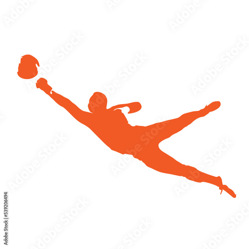 goalkeeper silhouette illustration