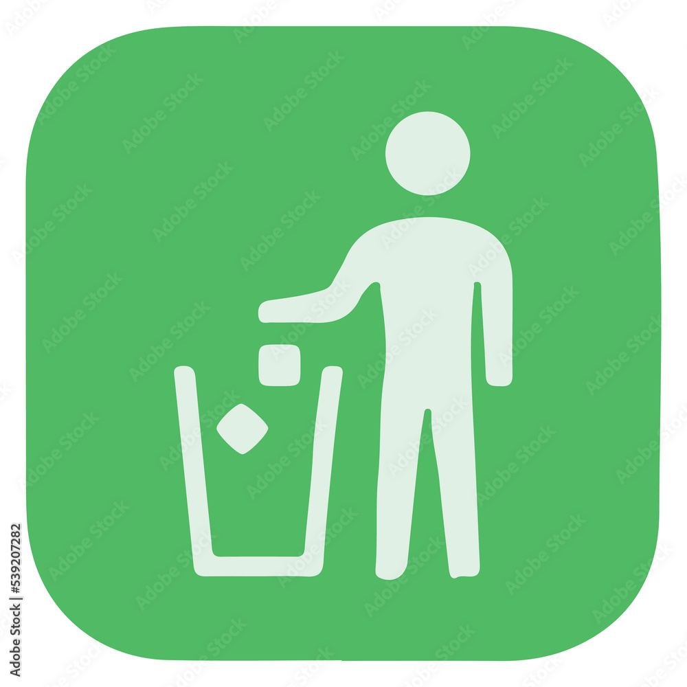 Litter in Bin vector sign design. Isolated Put Litter in Its Place. Person With Trash symbol icon design. Litter in Bin vector sign design. Isolated Put Litter in Its Place. Person With Trash symbol icon design.