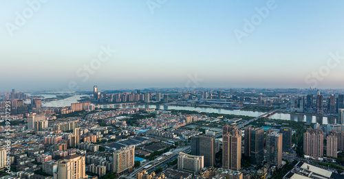 Panoramic aerial view of Guangzhou  China