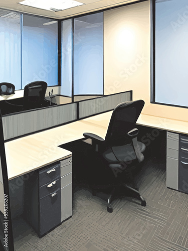 interior with desk