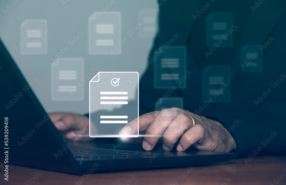 Online documentation database and document management system concept. Process automation to efficiently manage files. Online documentation database and document management system concept. Process automation to efficiently manage files.