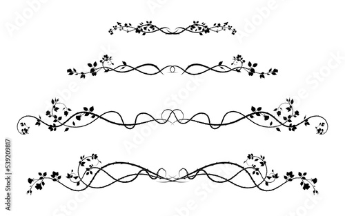 selection ornament roses weaving plant for pattern