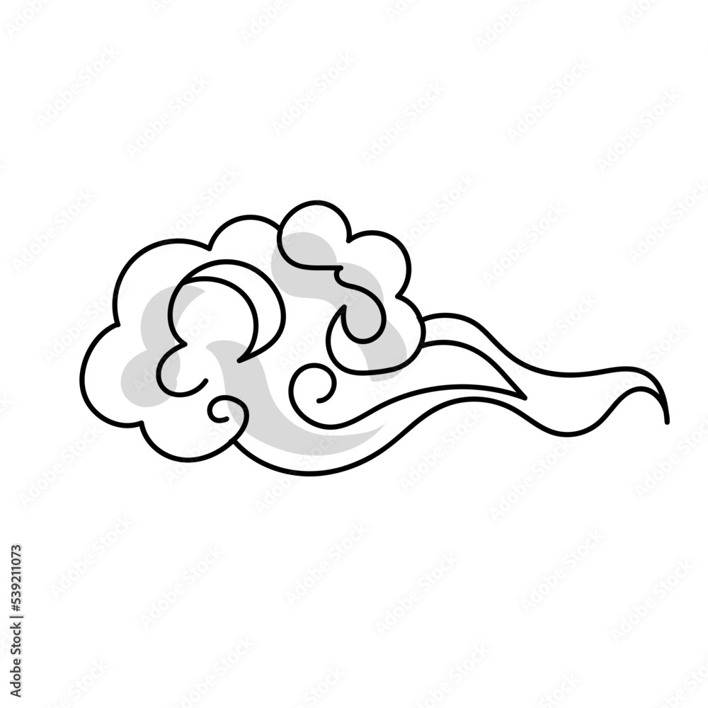 doodle curly cloud cartoon doodle curly cloud cartoon