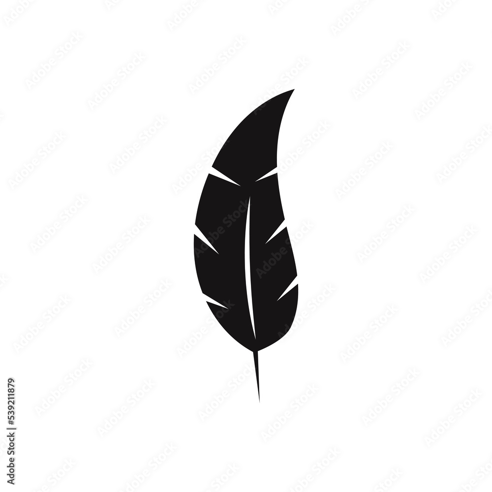Feather logo vector template icon Feather logo vector template icon