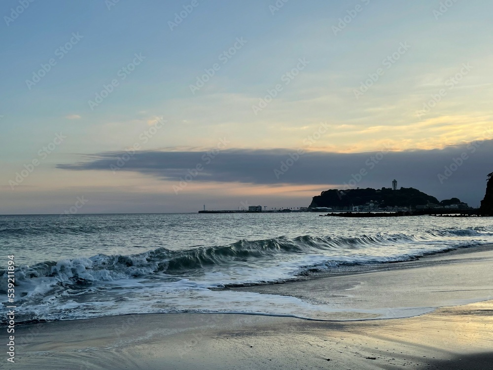 Fototapeta premium 鎌倉の夕焼け