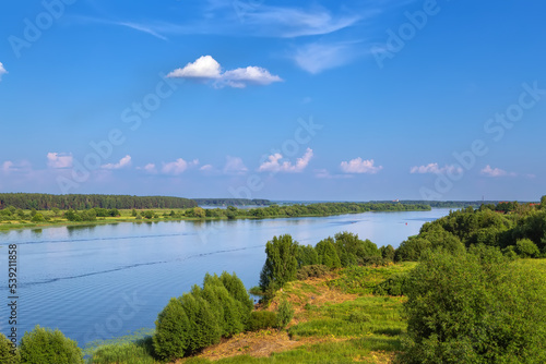 Landscape with Volga river, Russia photo