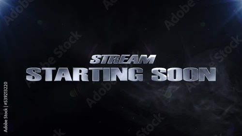 Stream Starting Soon Cinematic Smoke Intro