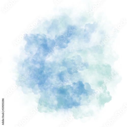 Smoke Splash Abstract Space Watercolor