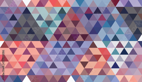 Abstract geometry triangle colorful and multi mosaic texture background pattern..