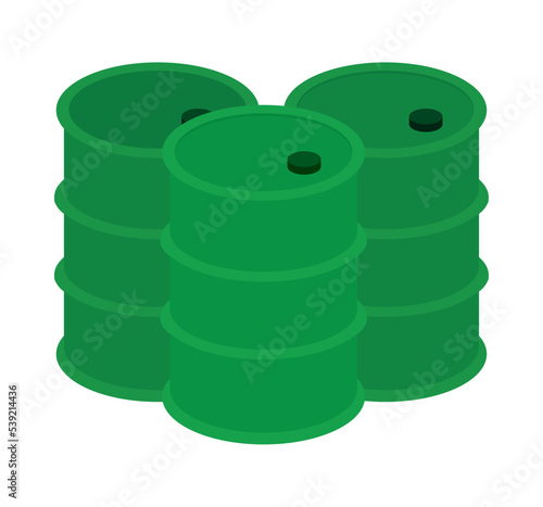 isometric oil barrels