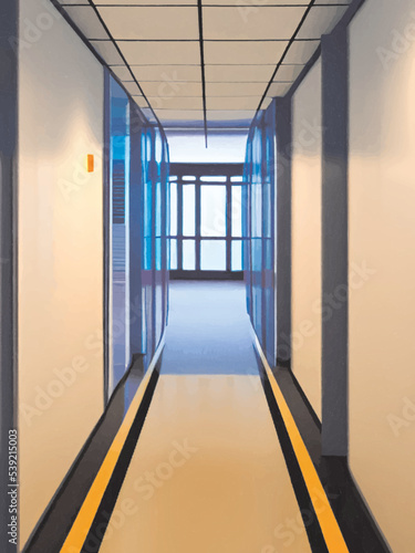 corridor in a hotel