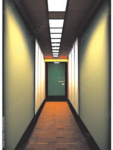 corridor in a hotel