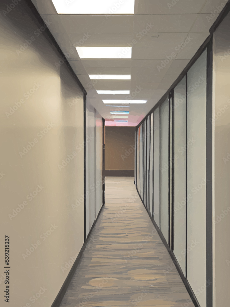 corridor in a hotel corridor in a hotel