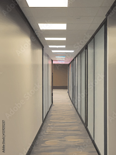corridor in a hotel