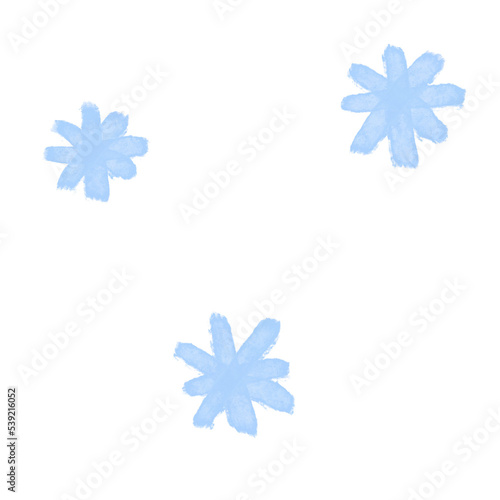 Snowflake Cute Clipart Winter Watercolor