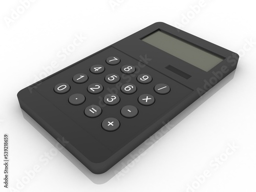 3d rendering Calculator Isolated © meenkulathiamma