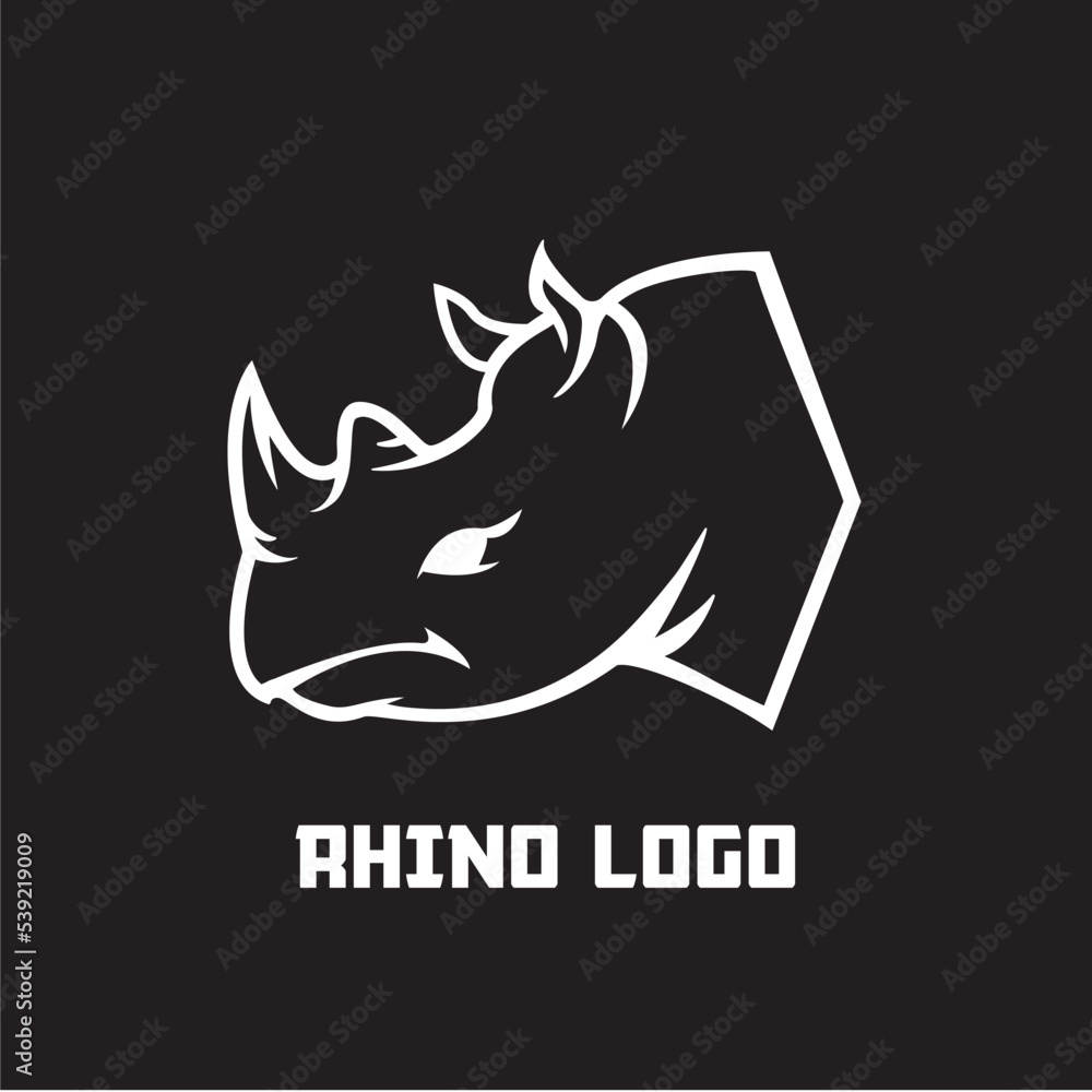 Rhino sport logo vector icon image