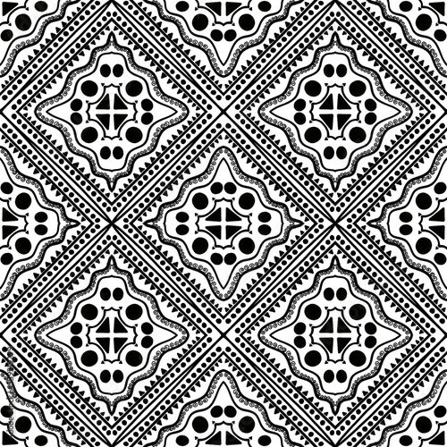 Black and white background, Black and white seamless pattern, Geometric seamless pattern, Abstract pattern, Black geometric shapes.