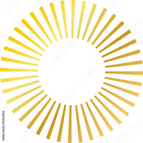 Gold Traditional Circle Chinese Frame