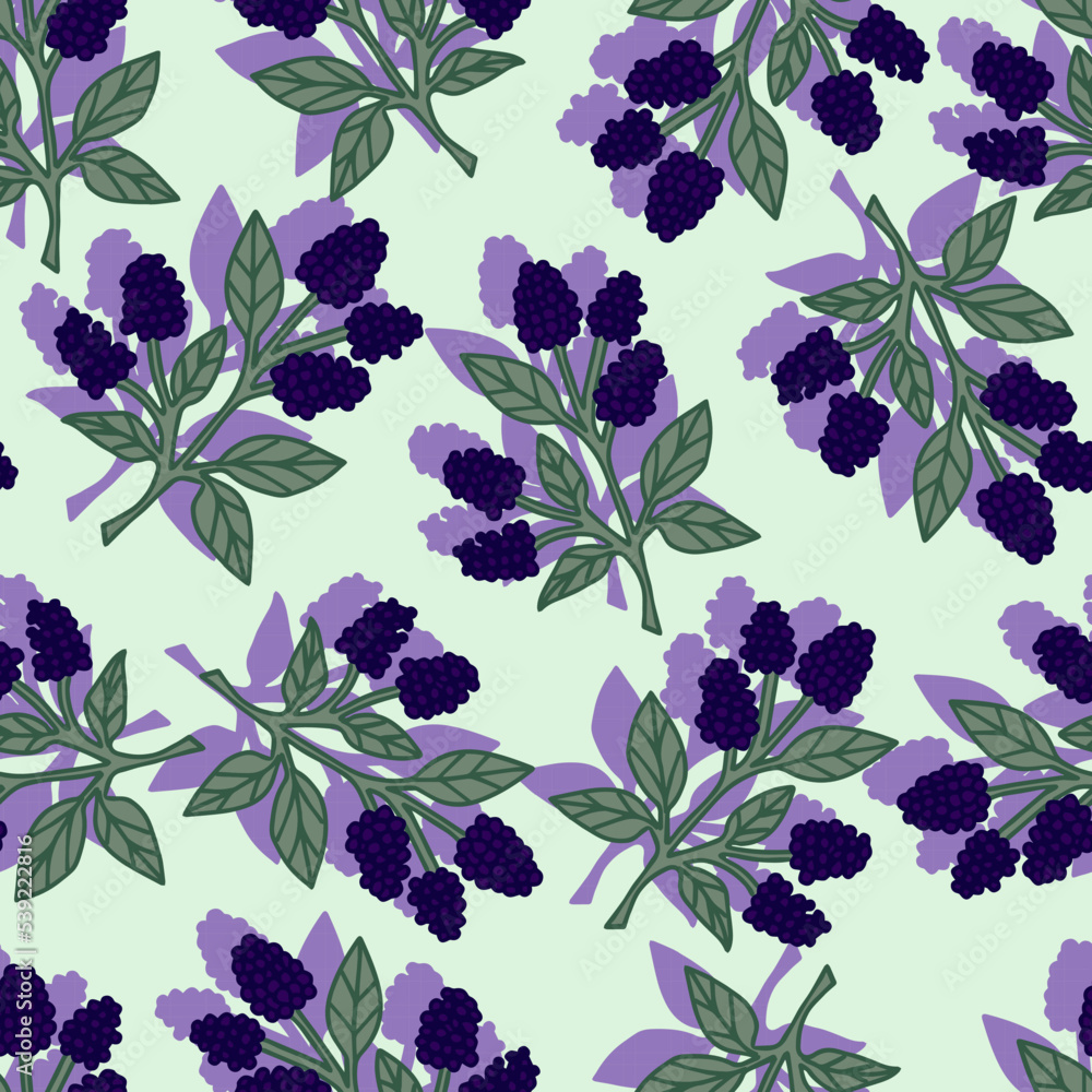 berry blackberry bushes cute hand drawn seasonal autumn harvest vegan vector seamless pattern berry blackberry bushes cute hand drawn seasonal autumn harvest vegan vector seamless pattern