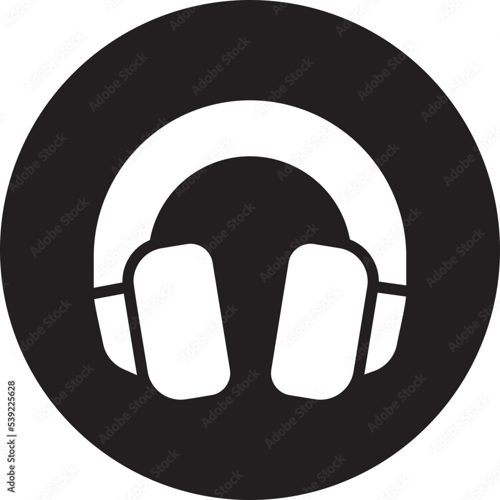 ear protection glyph icon ear protection glyph icon