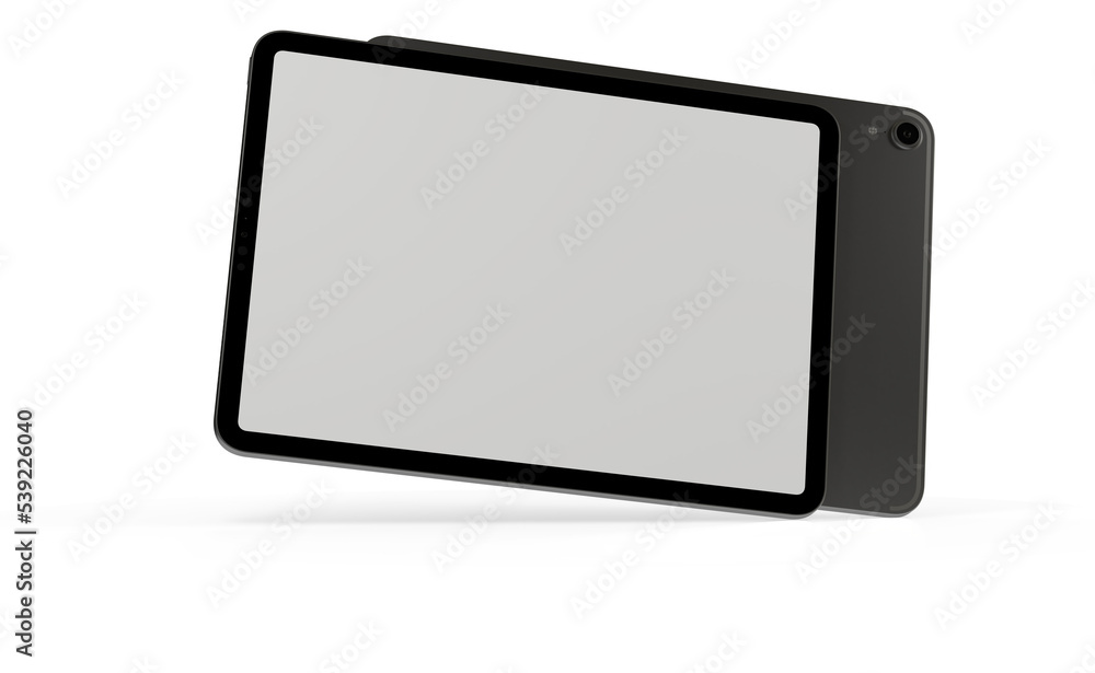 Photo Black tablet computer with blank 3d Photo Black tablet computer with blank 3d
