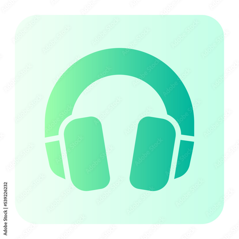 ear protection gradient icon ear protection gradient icon
