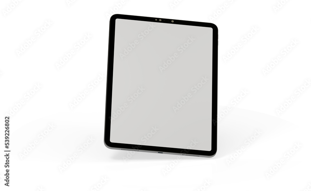 Modern black tablet computer isolated on white background. Tablet pc Modern black tablet computer isolated on white background. Tablet pc