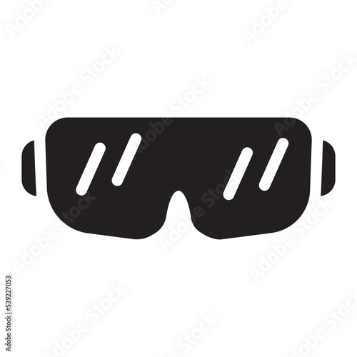 safety glasses glyph icon