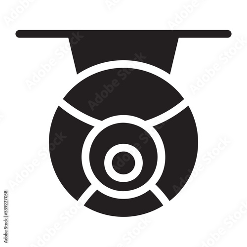 web cam glyph icon
