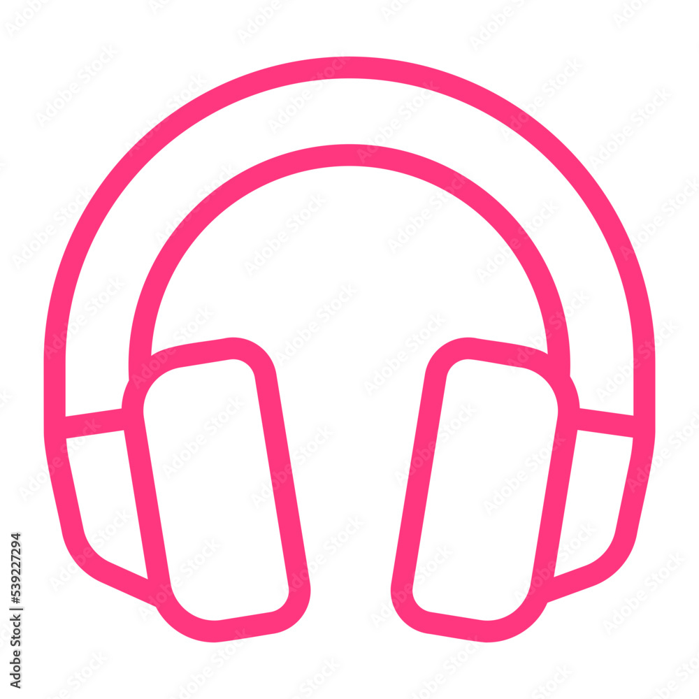 ear protection gradient icon