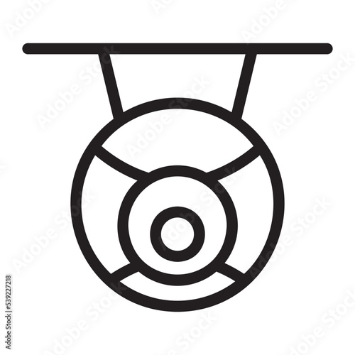 web cam line icon