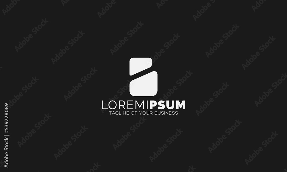 abstract letter B company logo for business vector of the black color abstract letter B company logo for business vector of the black color