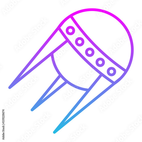 Sputnik Line Gradient Icon