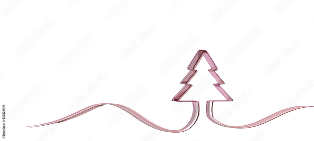 Abstract winter scene with christmas tree Abstract winter scene with christmas tree