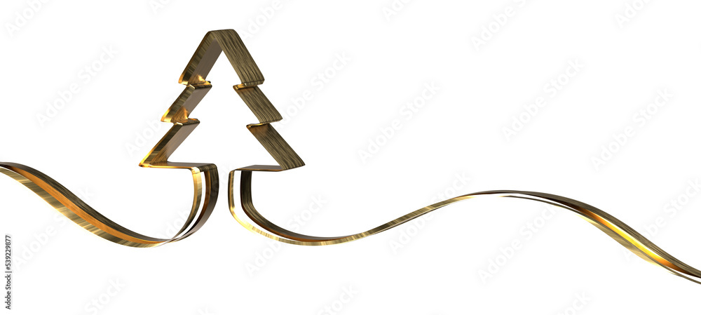 Merry christmas card banner with christmas tree Merry christmas card banner with christmas tree