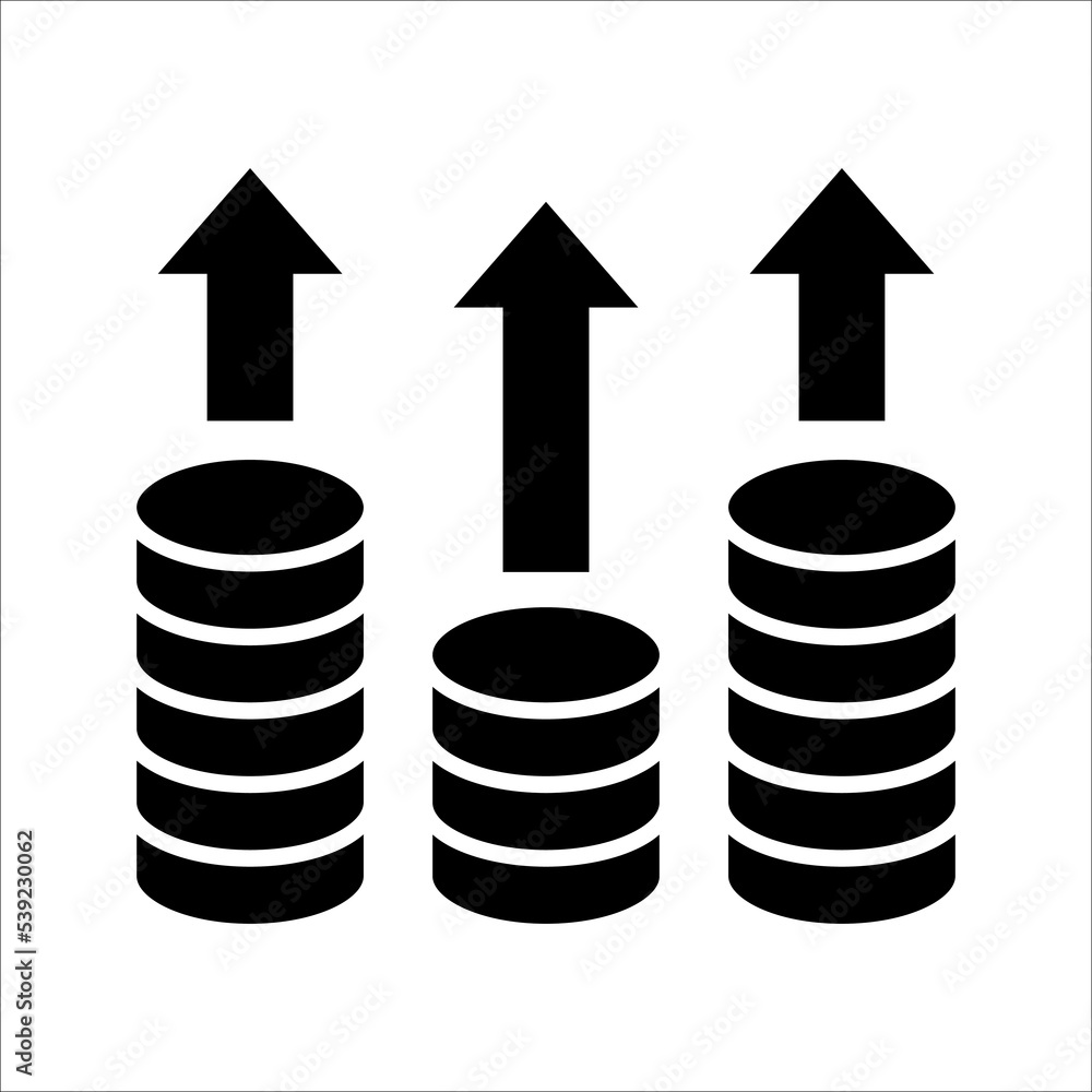Inflation line icon. Money tax rate sign. Financial interest symbol. Quality design elements. Linear style inflation icon. Editable strokes. Vector. on a white background. Inflation line icon. Money tax rate sign. Financial interest symbol. Quality design elements. Linear style inflation icon. Editable strokes. Vector. on a white background.