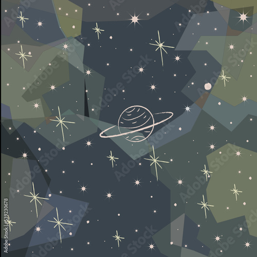 night sky Jupiter 