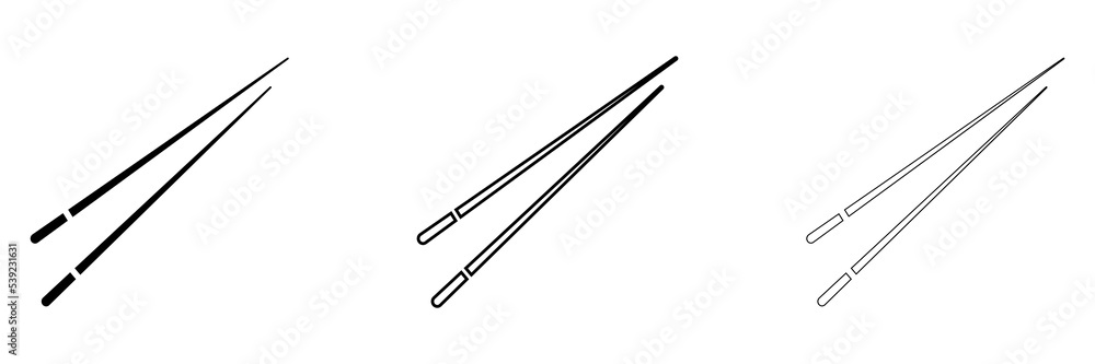 Chopsticks icon. Vector Illustration Chopsticks icon. Vector Illustration