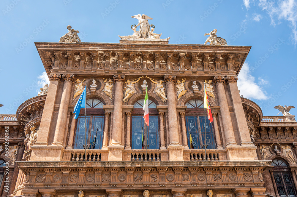 Obraz premium The beautiful theather of Catania