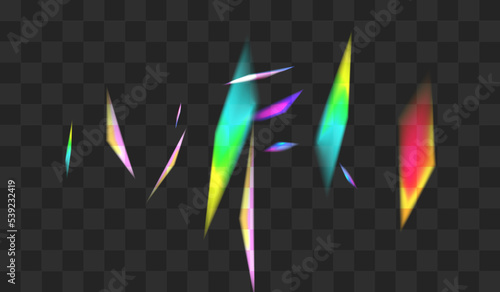 Rainbow Lens Vector Transparent Background. Light