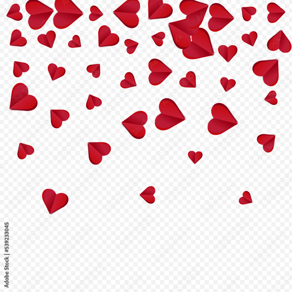Red Papercut Vector Transparent Backgound. Fly Red Papercut Vector Transparent Backgound. Fly