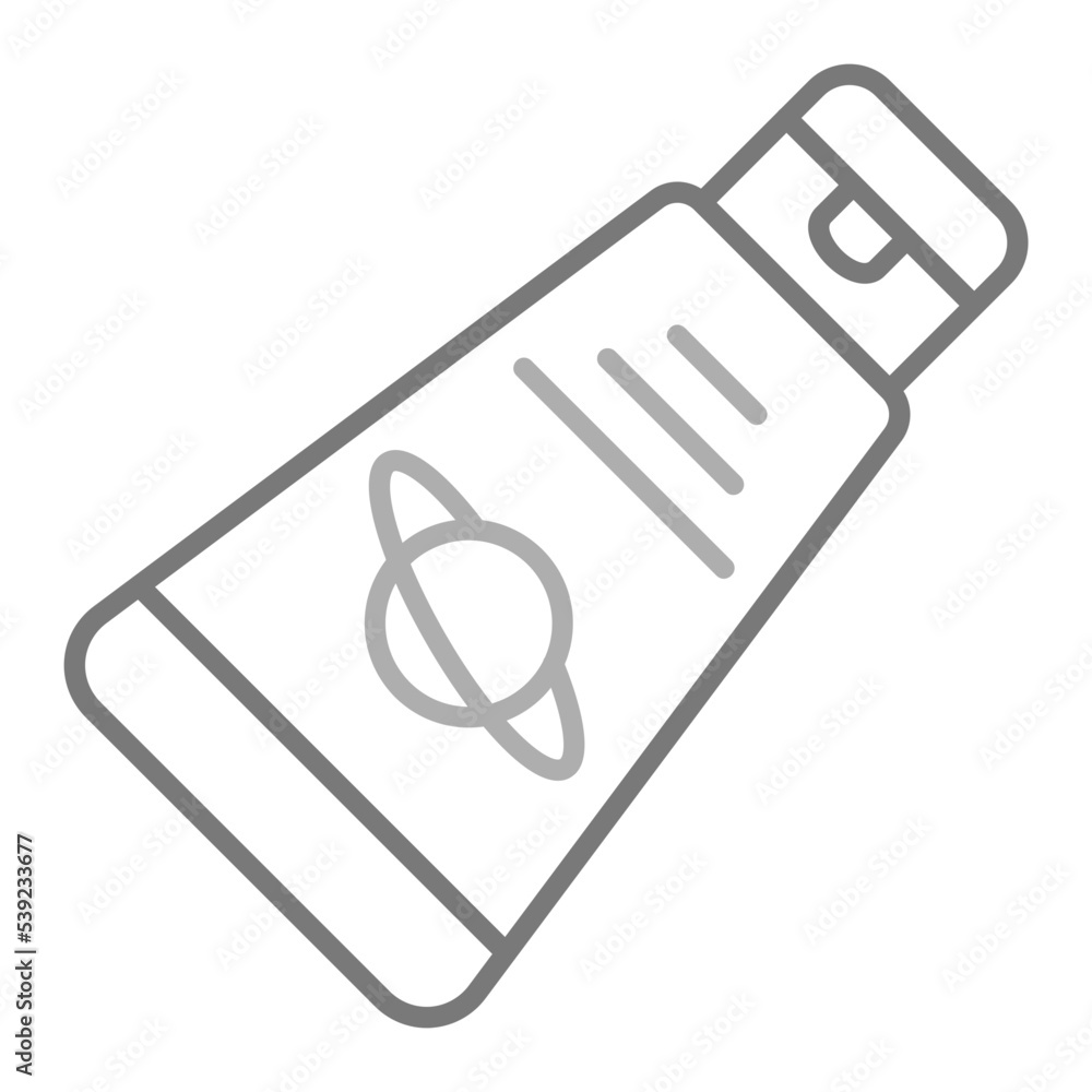Space Food Greyscale Line Icon Space Food Greyscale Line Icon