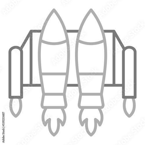 Jetpack Greyscale Line Icon