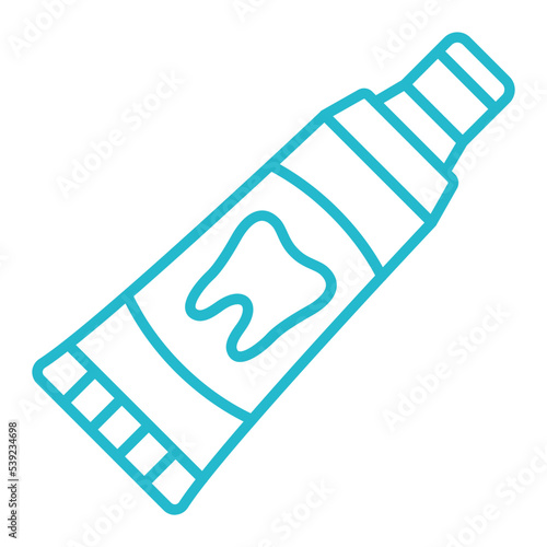 Toothpaste Multicolor Line Icon