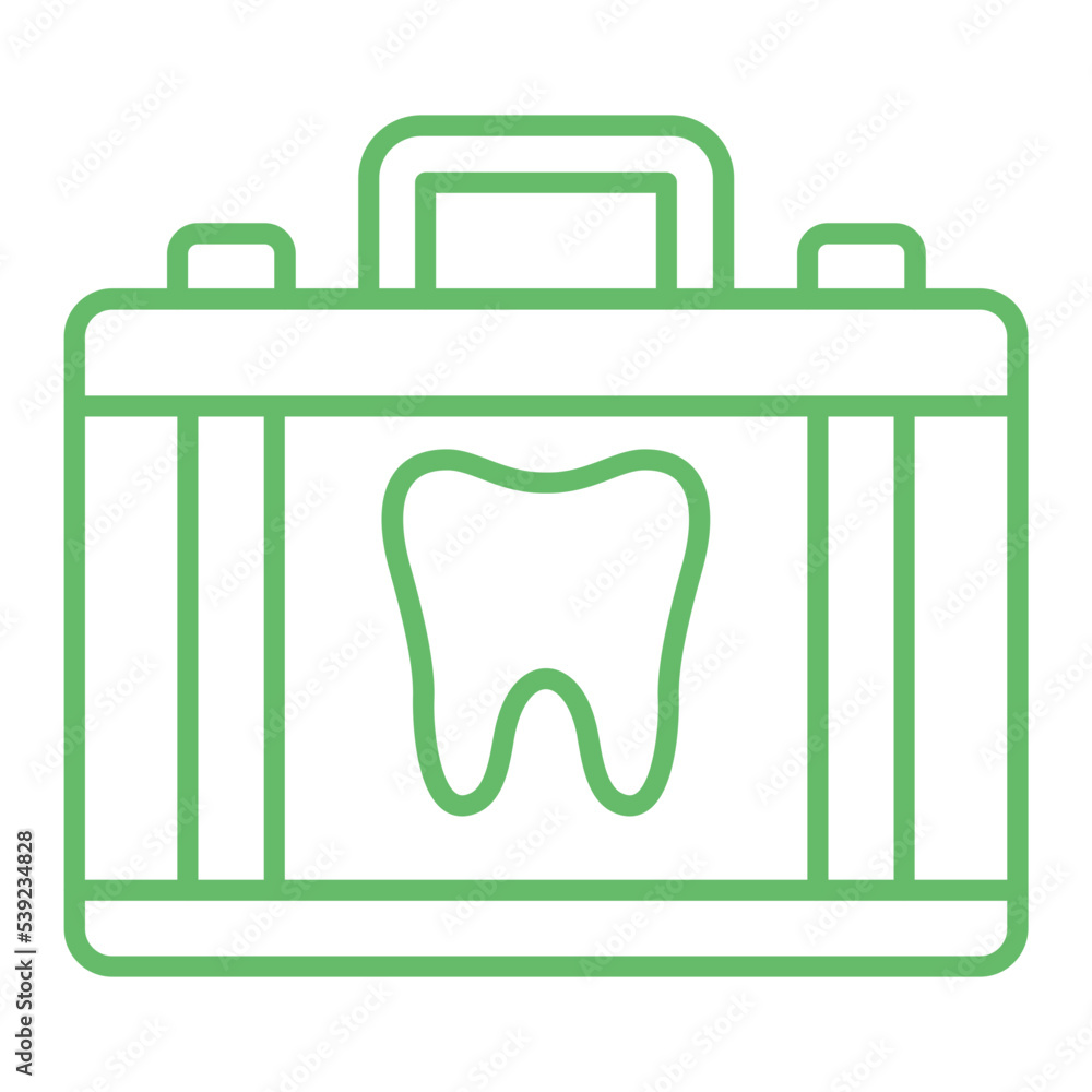 Dental Kit Multicolor Line Icon Dental Kit Multicolor Line Icon