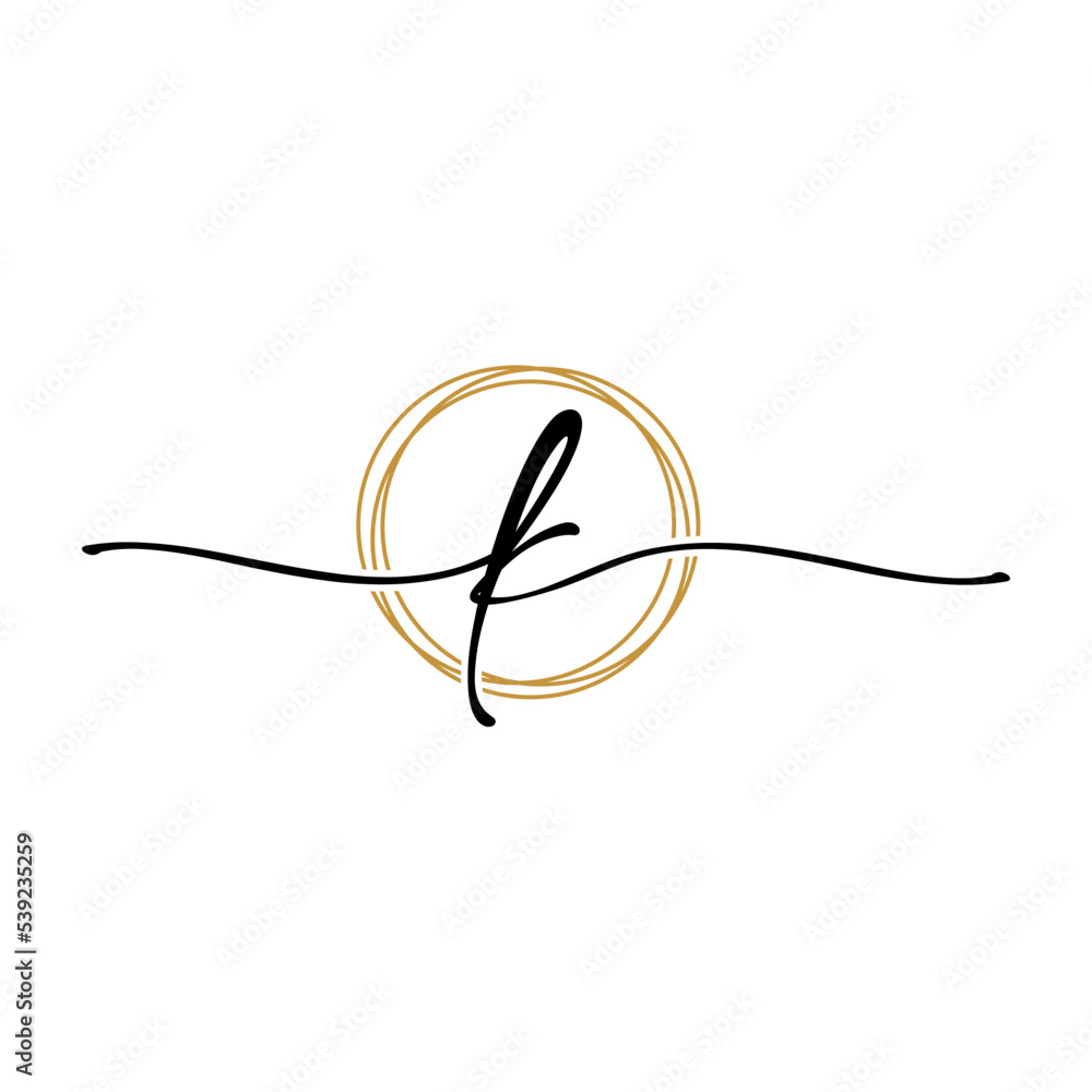 Fototapeta premium Letter K Beauty Initial Logo Template