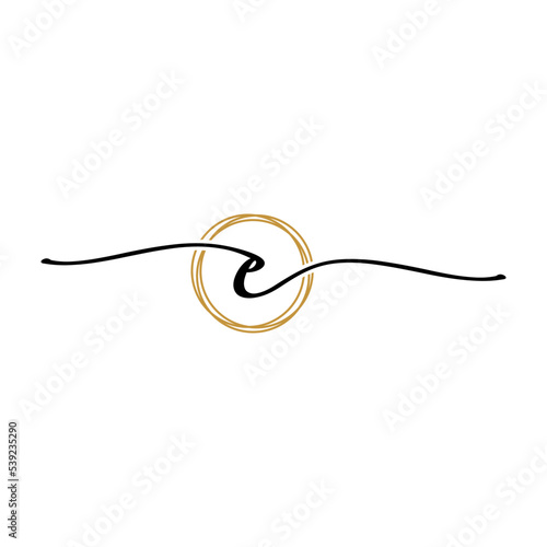 Letter E Beauty Initial Logo Template